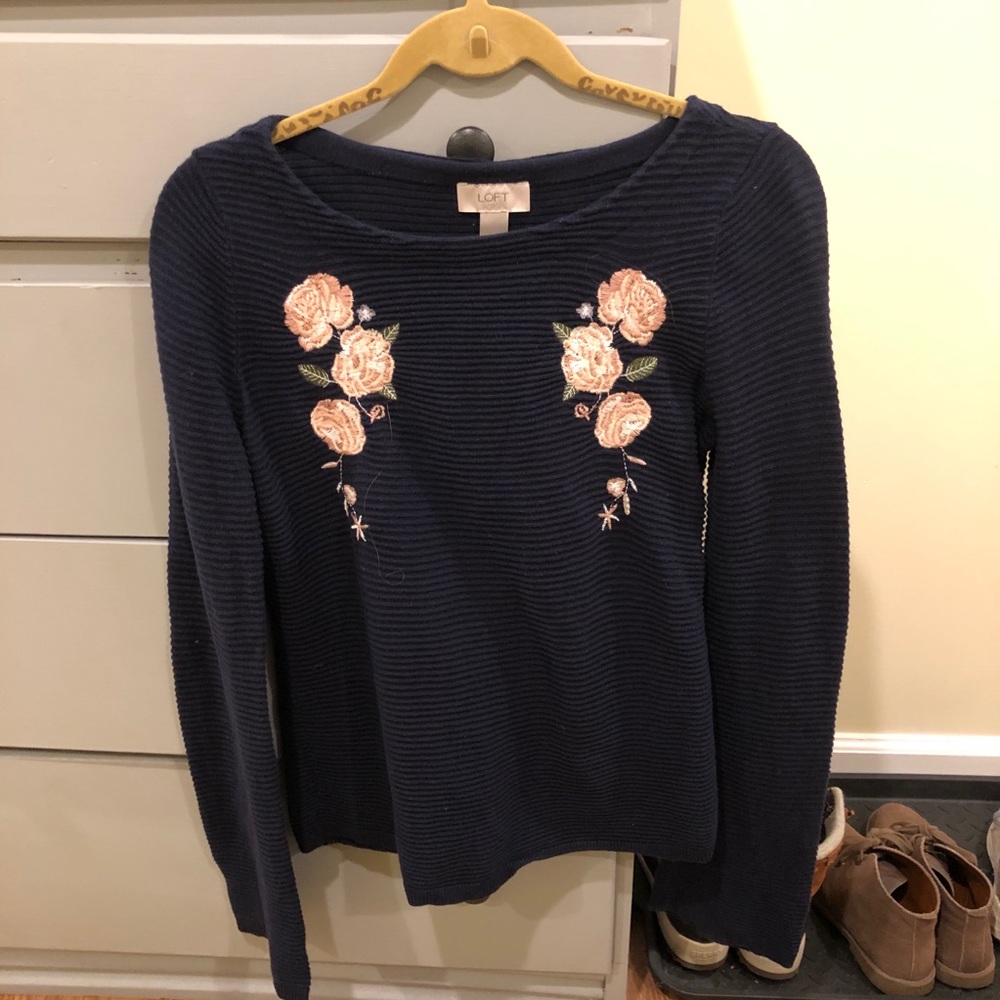 Loft Floral Sweater
